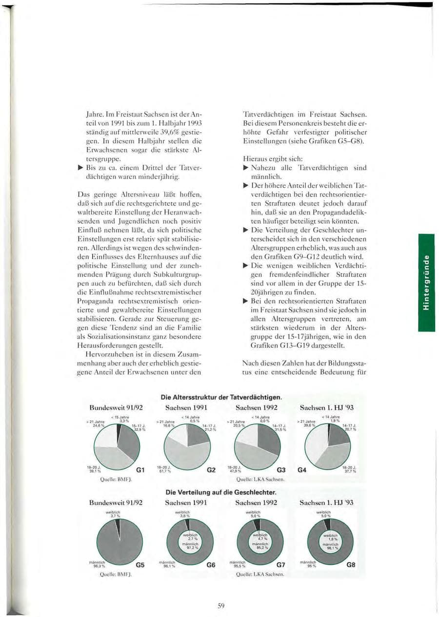 Seite 60 des Verfassungsschutzbericht 1993 Sachsen