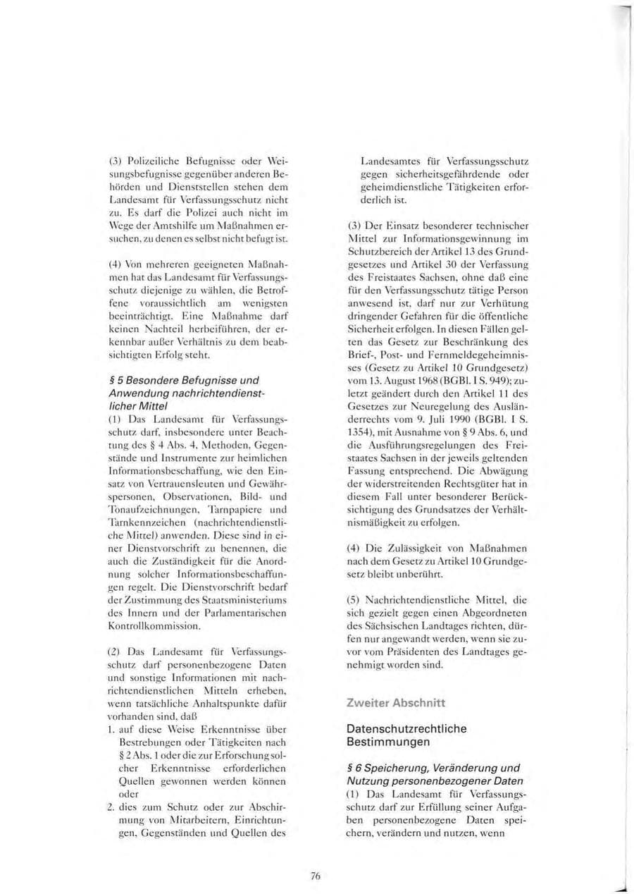 Seite 77 des Verfassungsschutzbericht 1993 Sachsen