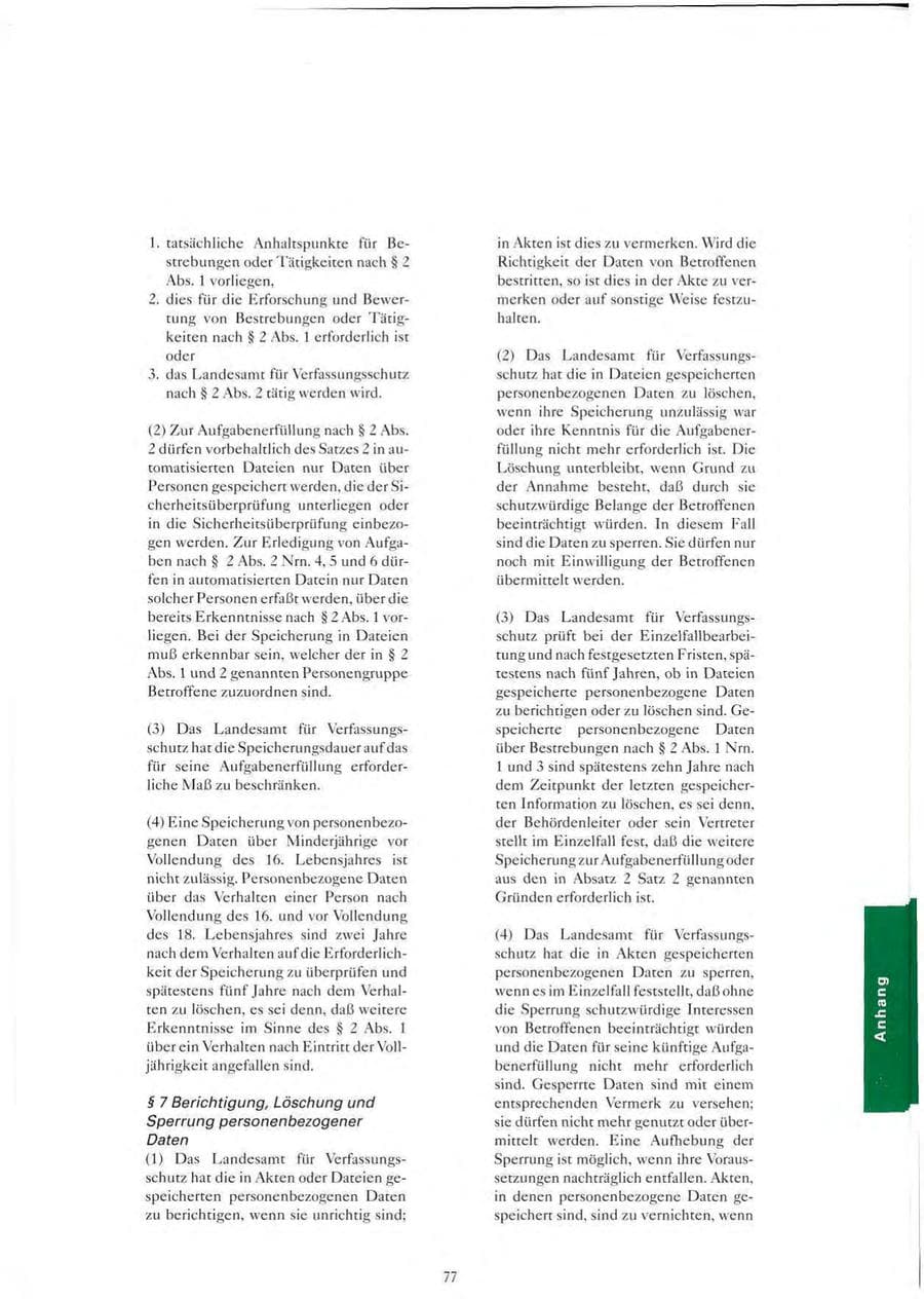 Seite 78 des Verfassungsschutzbericht 1993 Sachsen