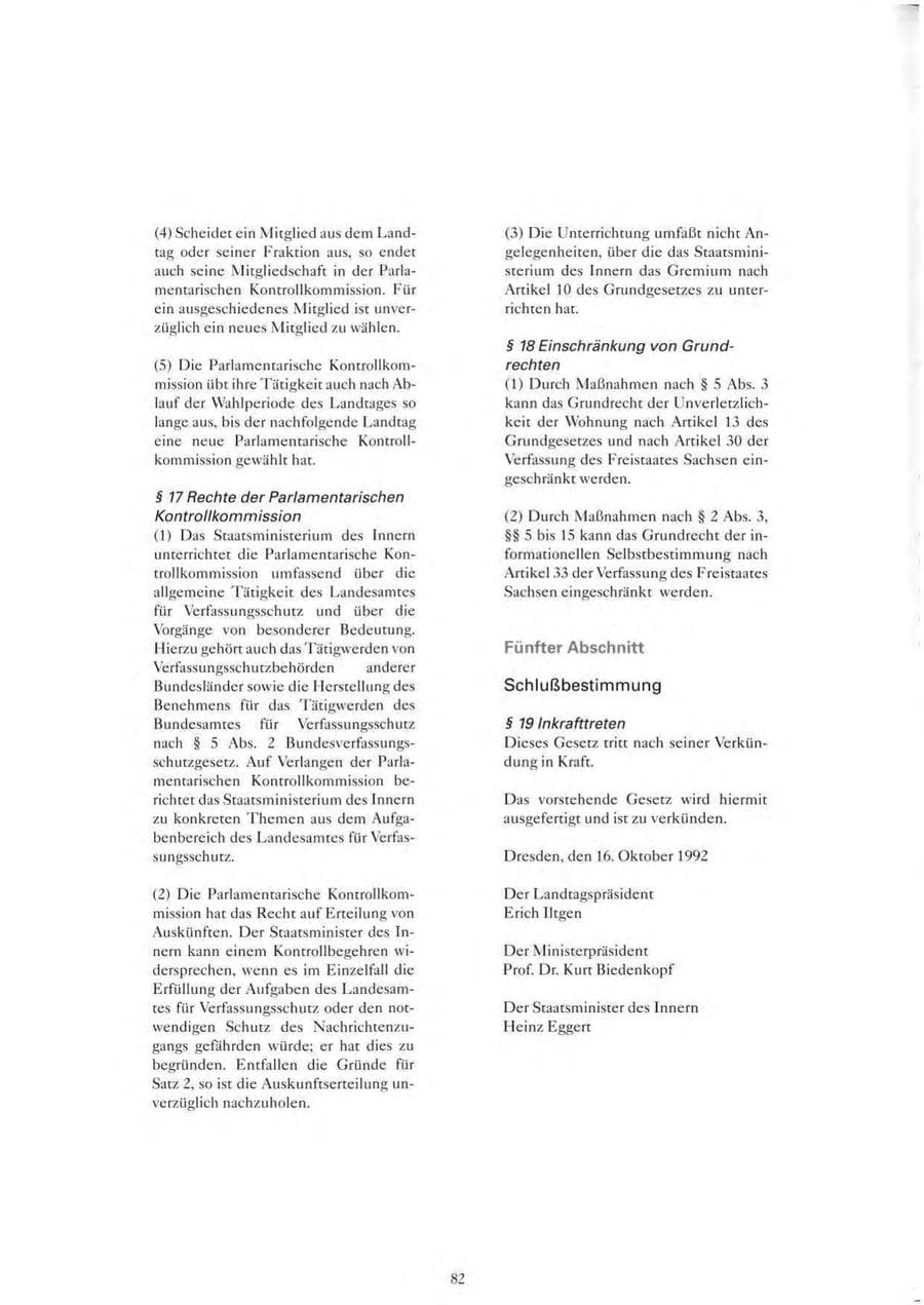 Seite 83 des Verfassungsschutzbericht 1993 Sachsen