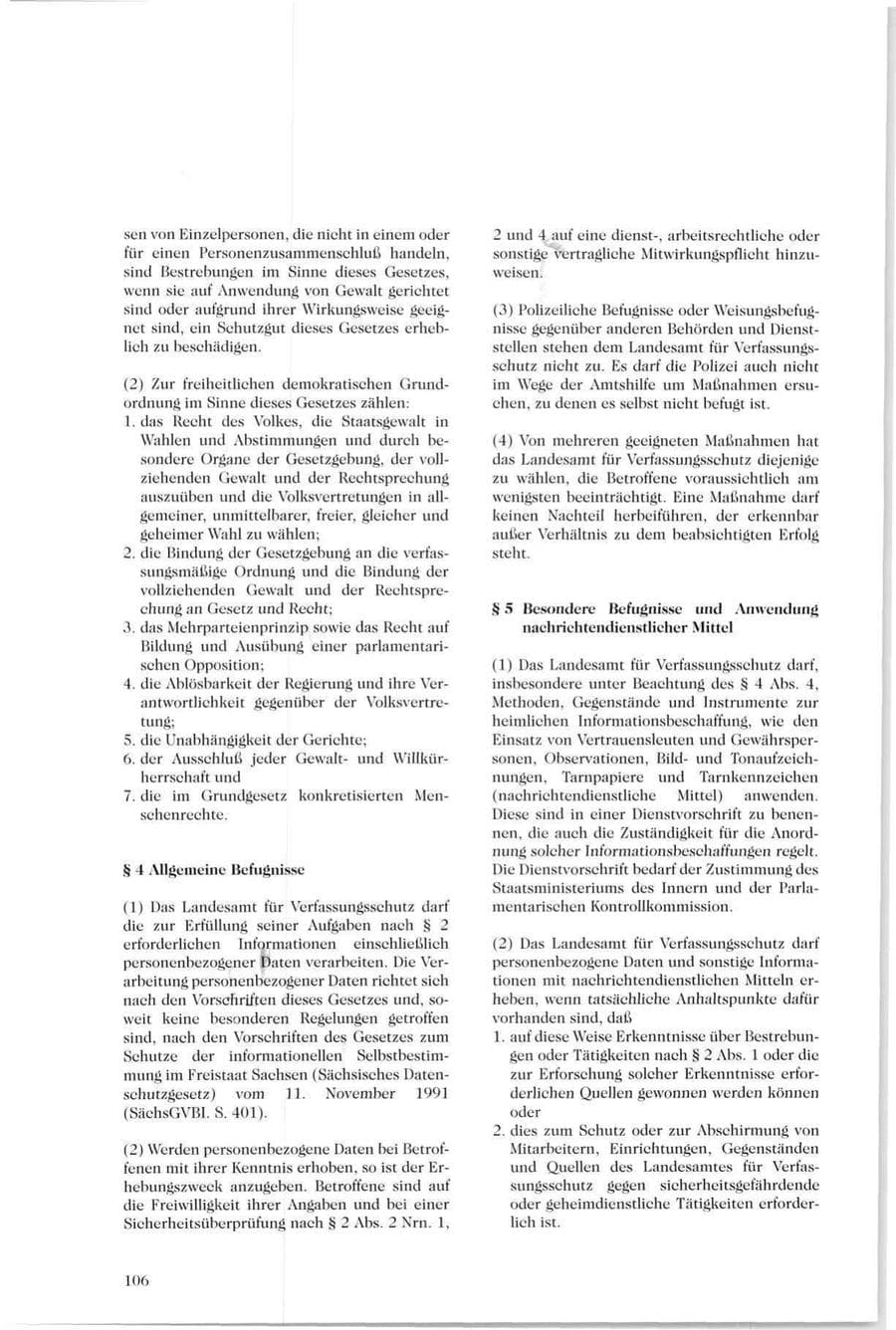 Seite 101 des Verfassungsschutzbericht 1994 Sachsen