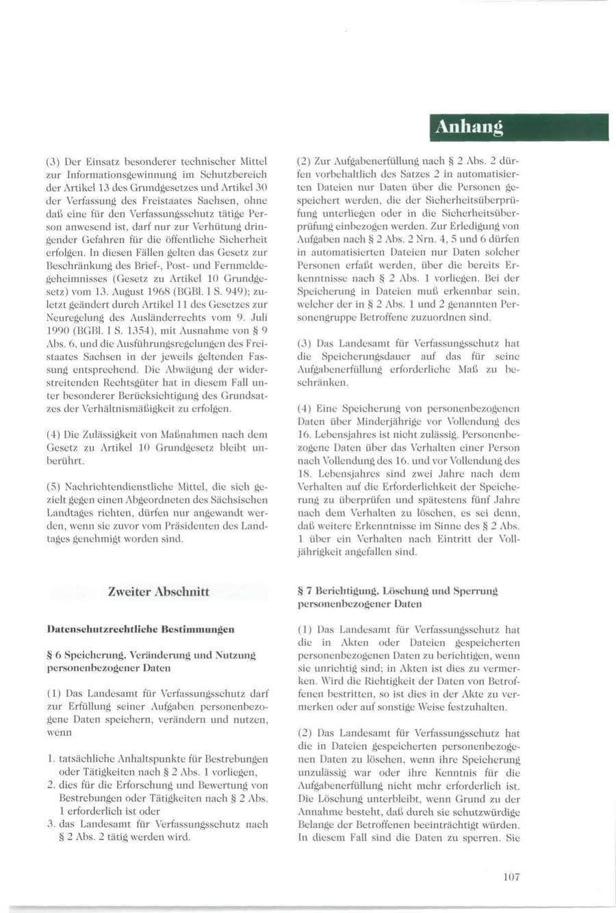 Seite 102 des Verfassungsschutzbericht 1994 Sachsen