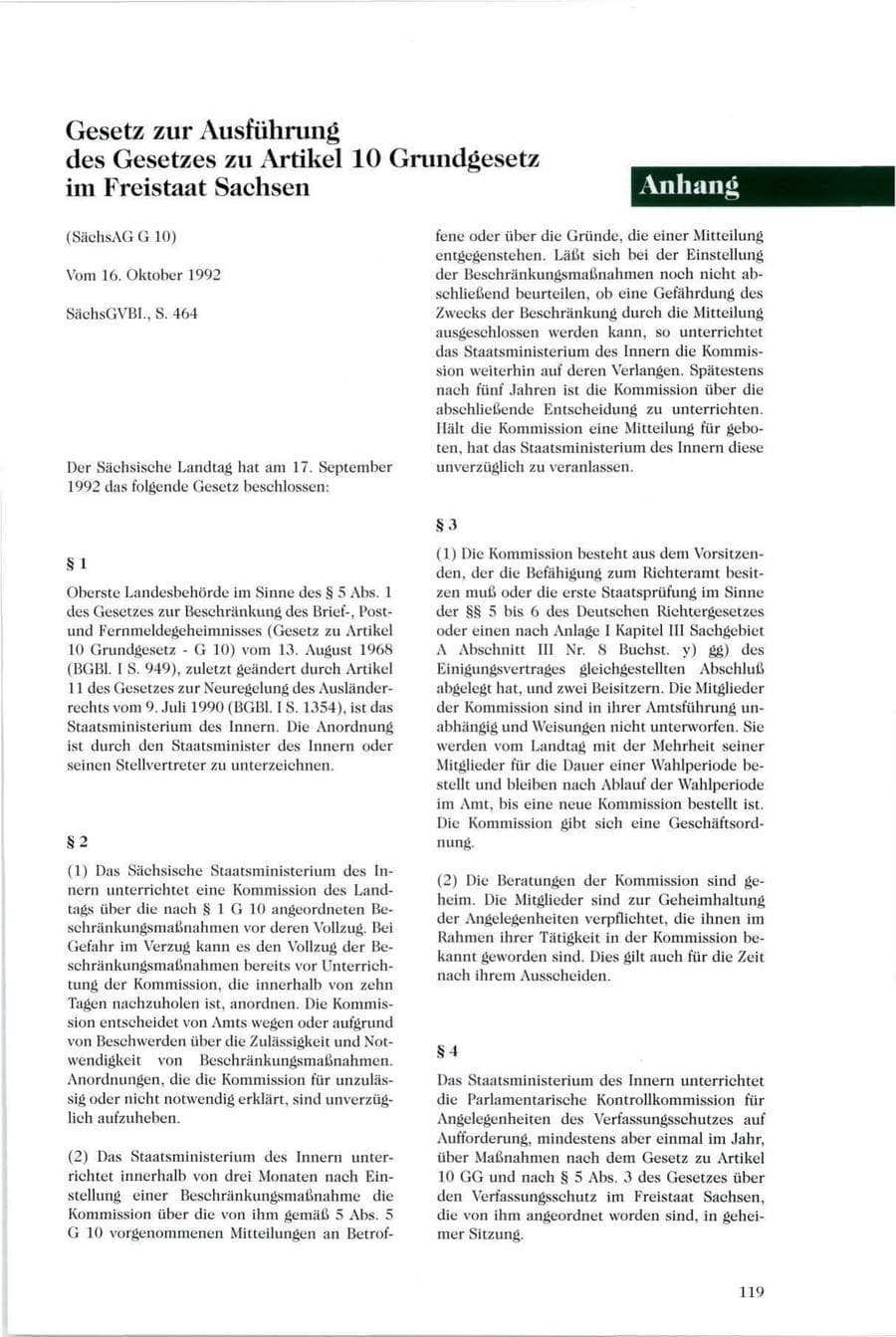 Seite 114 des Verfassungsschutzbericht 1994 Sachsen