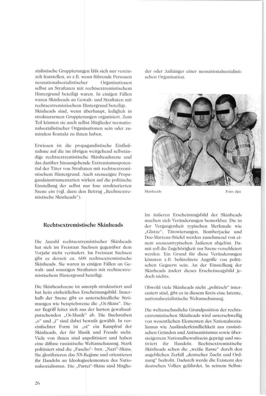 Seite 25 des Verfassungsschutzbericht 1994 Sachsen