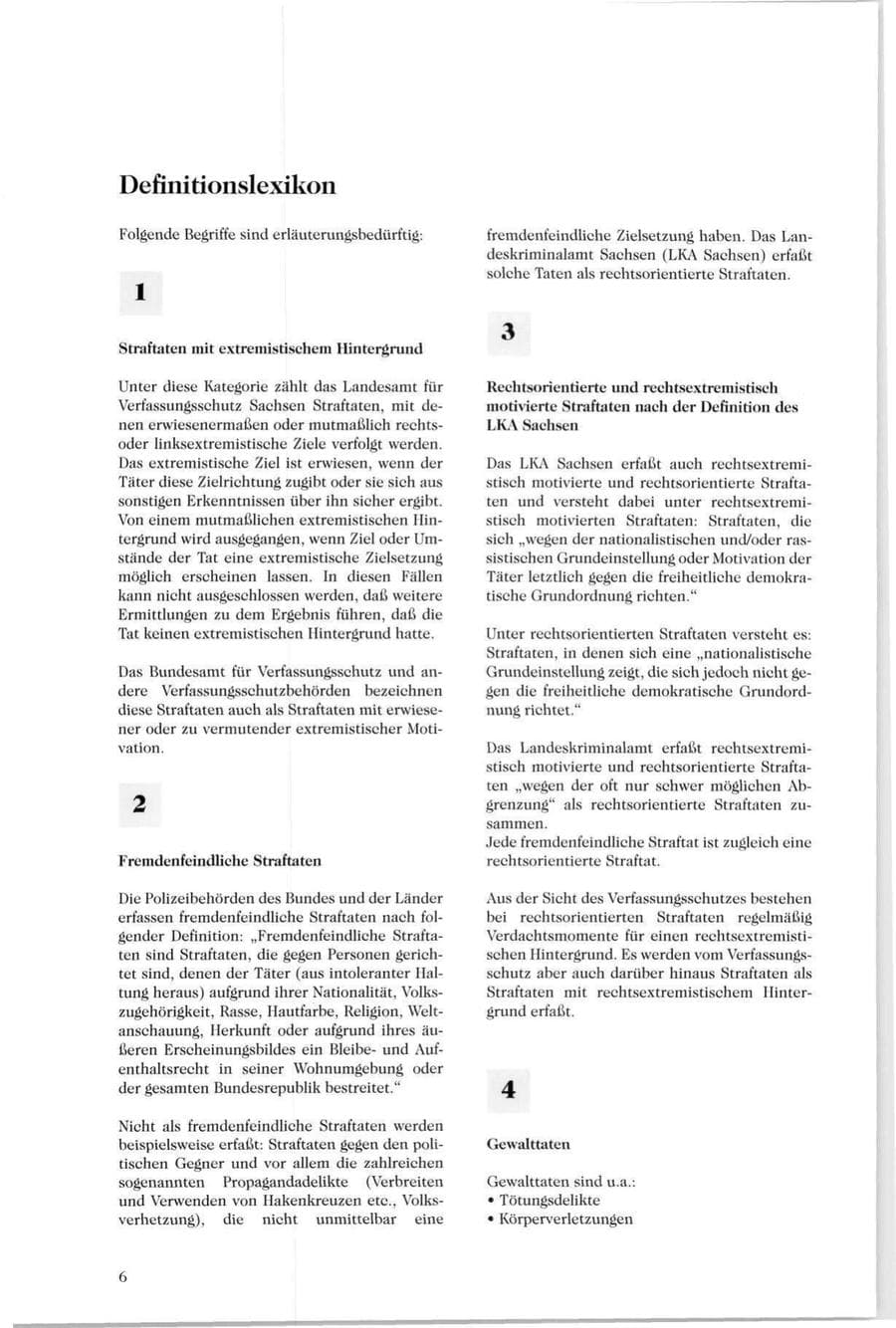 Seite 7 des Verfassungsschutzbericht 1994 Sachsen