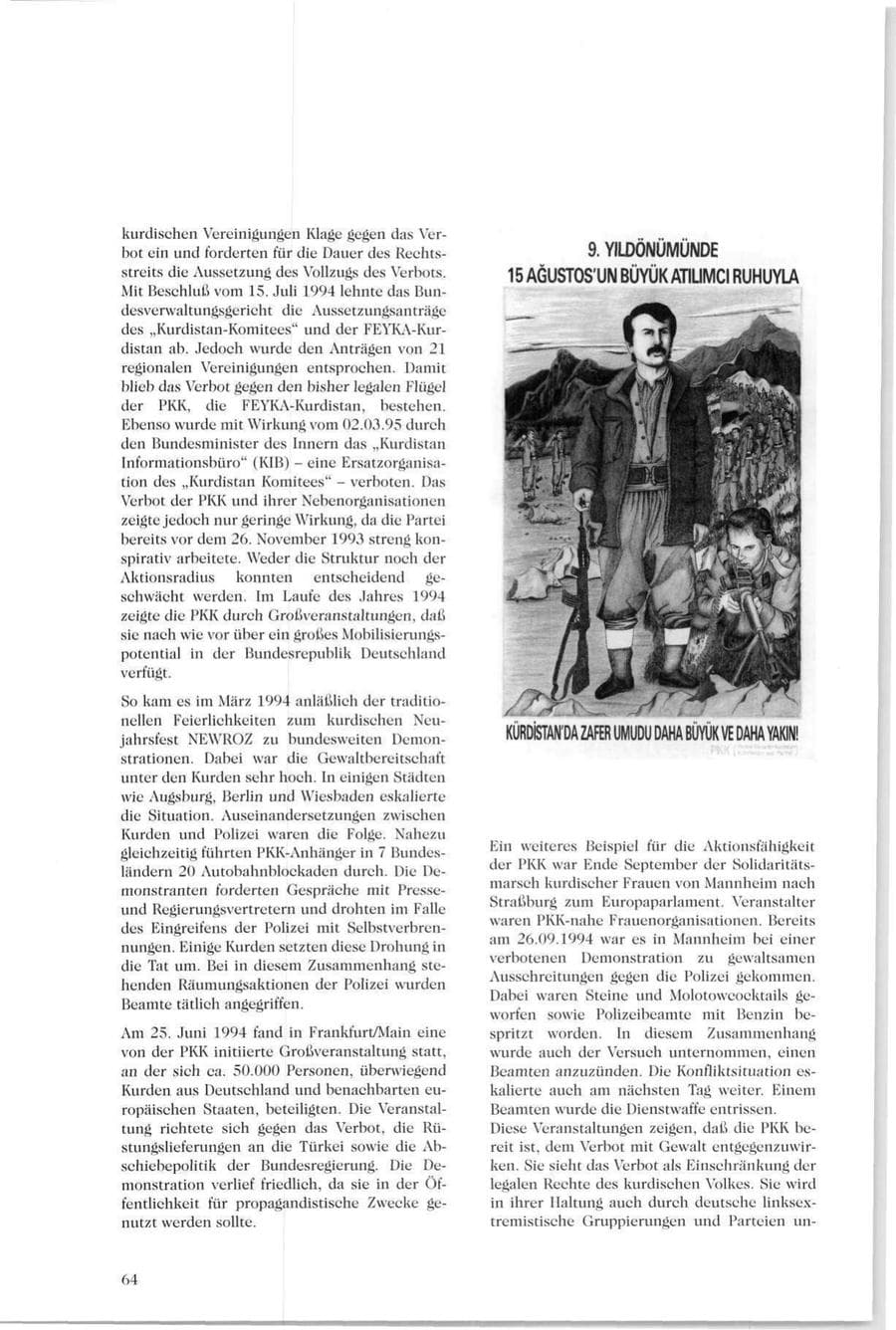 Seite 63 des Verfassungsschutzbericht 1994 Sachsen