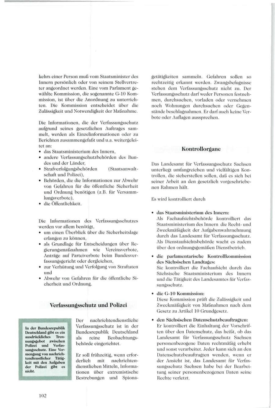 Seite 97 des Verfassungsschutzbericht 1994 Sachsen