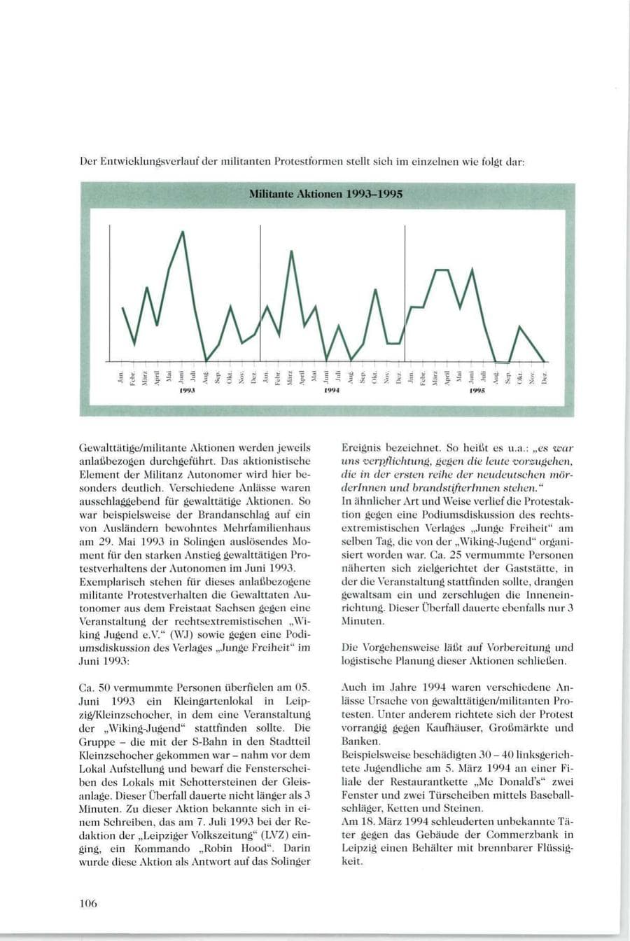 Seite 107 des Verfassungsschutzbericht 1995 Sachsen
