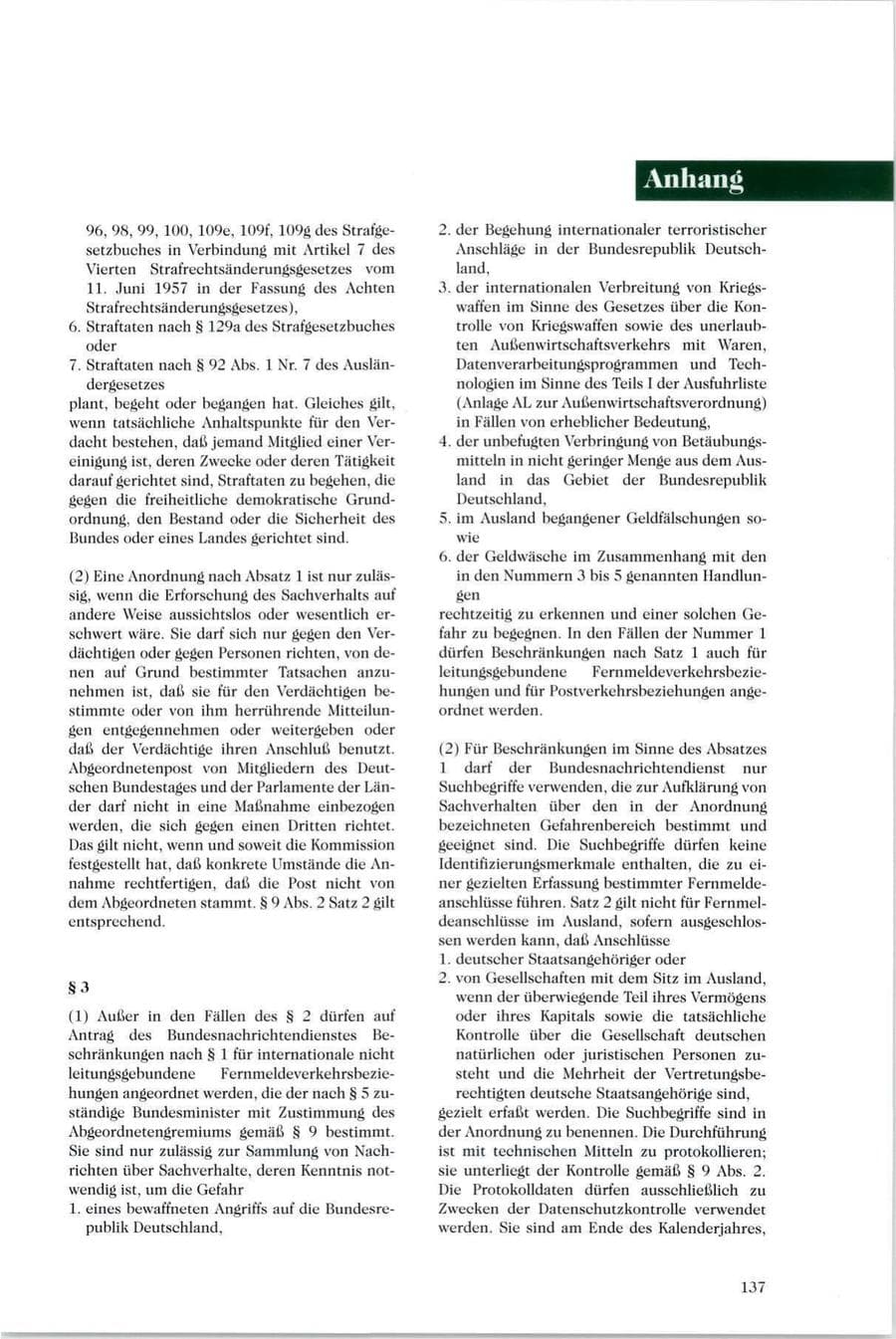 Seite 132 des Verfassungsschutzbericht 1995 Sachsen
