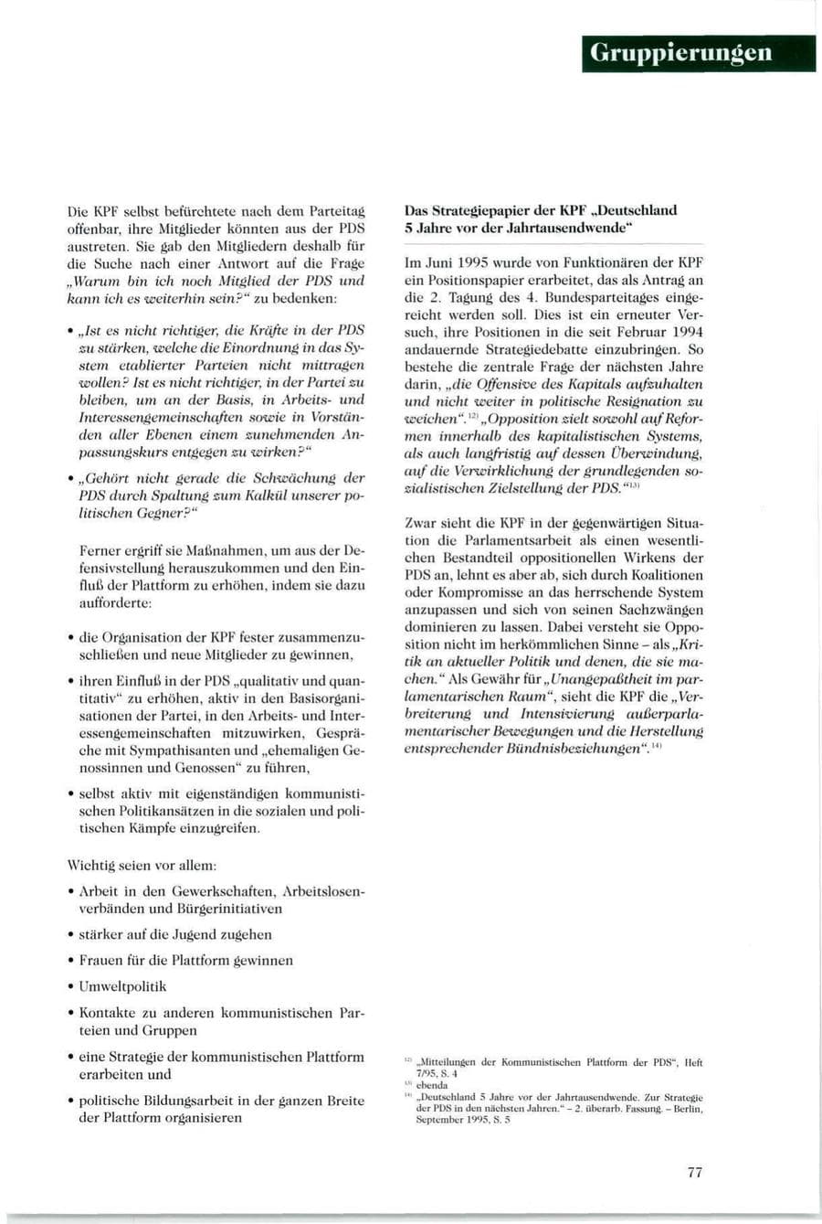 Seite 78 des Verfassungsschutzbericht 1995 Sachsen