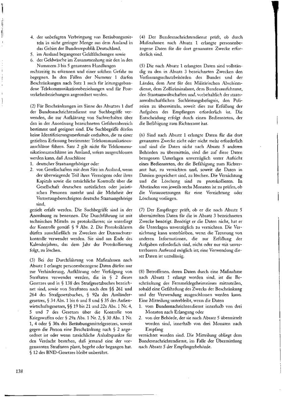 Seite 138 des Verfassungsschutzbericht 1997 Sachsen