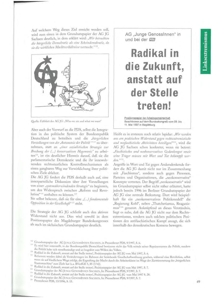 Seite 49 des Verfassungsschutzbericht 1997 Sachsen