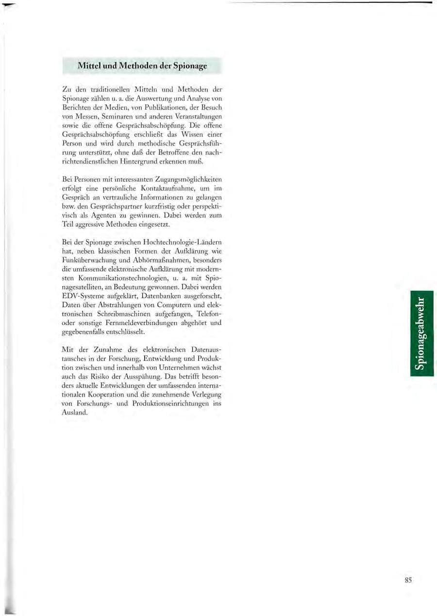 Seite 85 des Verfassungsschutzbericht 1997 Sachsen