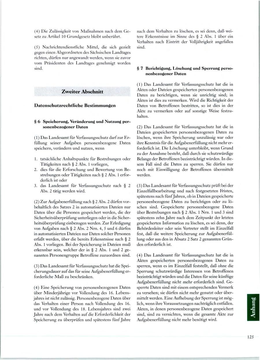Seite 120 des Verfassungsschutzbericht 1998 Sachsen