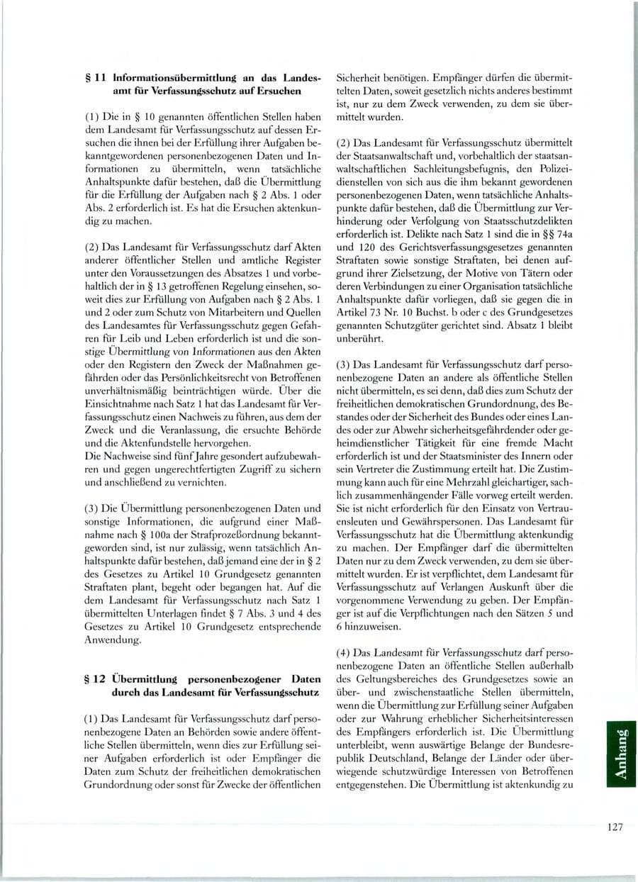 Seite 122 des Verfassungsschutzbericht 1998 Sachsen