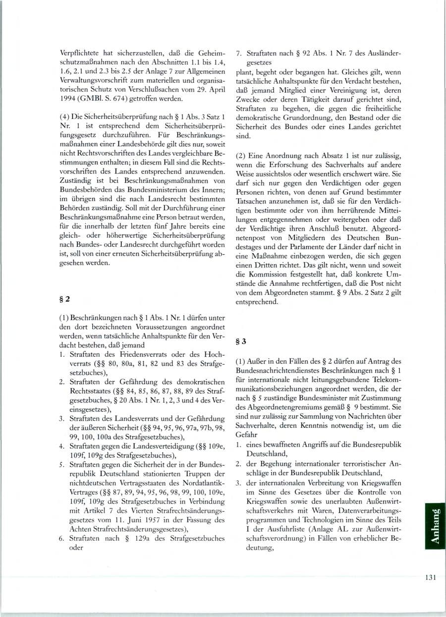 Seite 126 des Verfassungsschutzbericht 1998 Sachsen