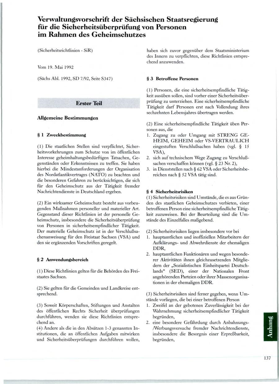 Seite 132 des Verfassungsschutzbericht 1998 Sachsen