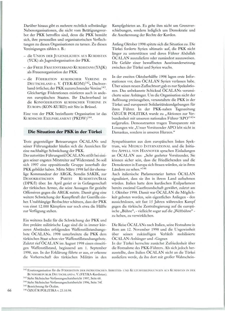 Seite 63 des Verfassungsschutzbericht 1998 Sachsen