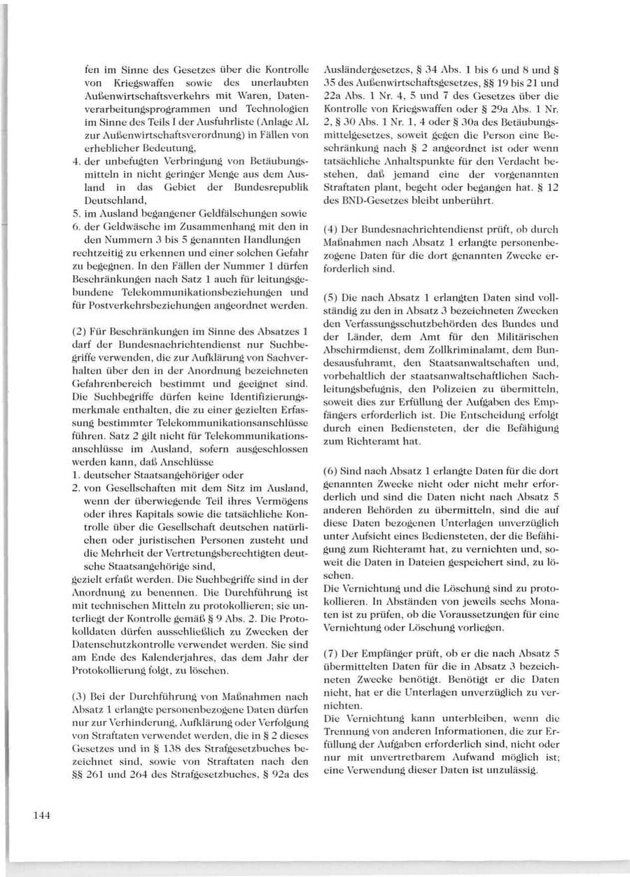 Seite 146 des Verfassungsschutzbericht 1999 Sachsen