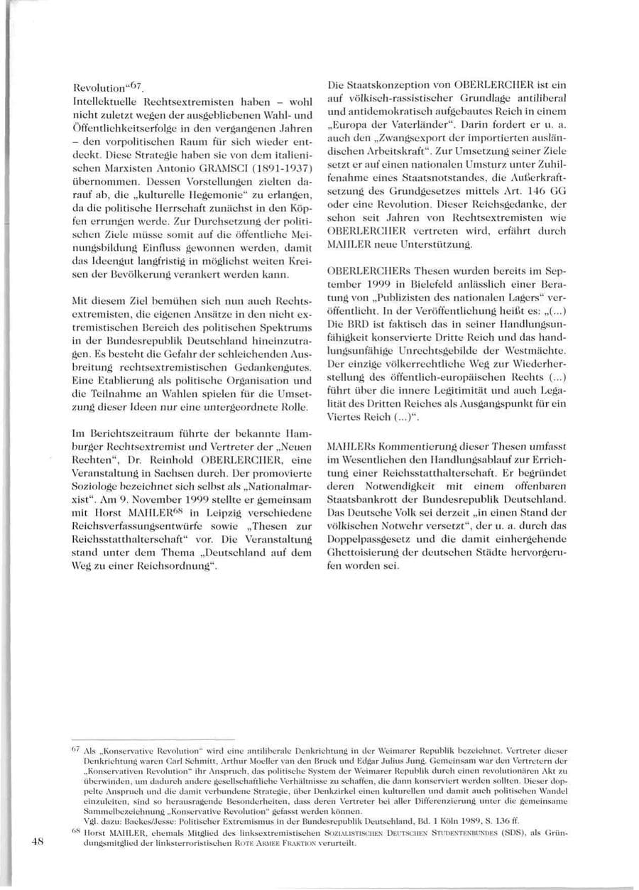 Seite 50 des Verfassungsschutzbericht 1999 Sachsen