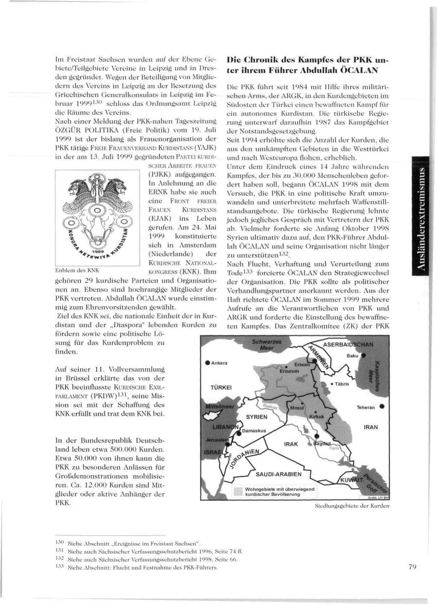 Seite 81 des Verfassungsschutzbericht 1999 Sachsen