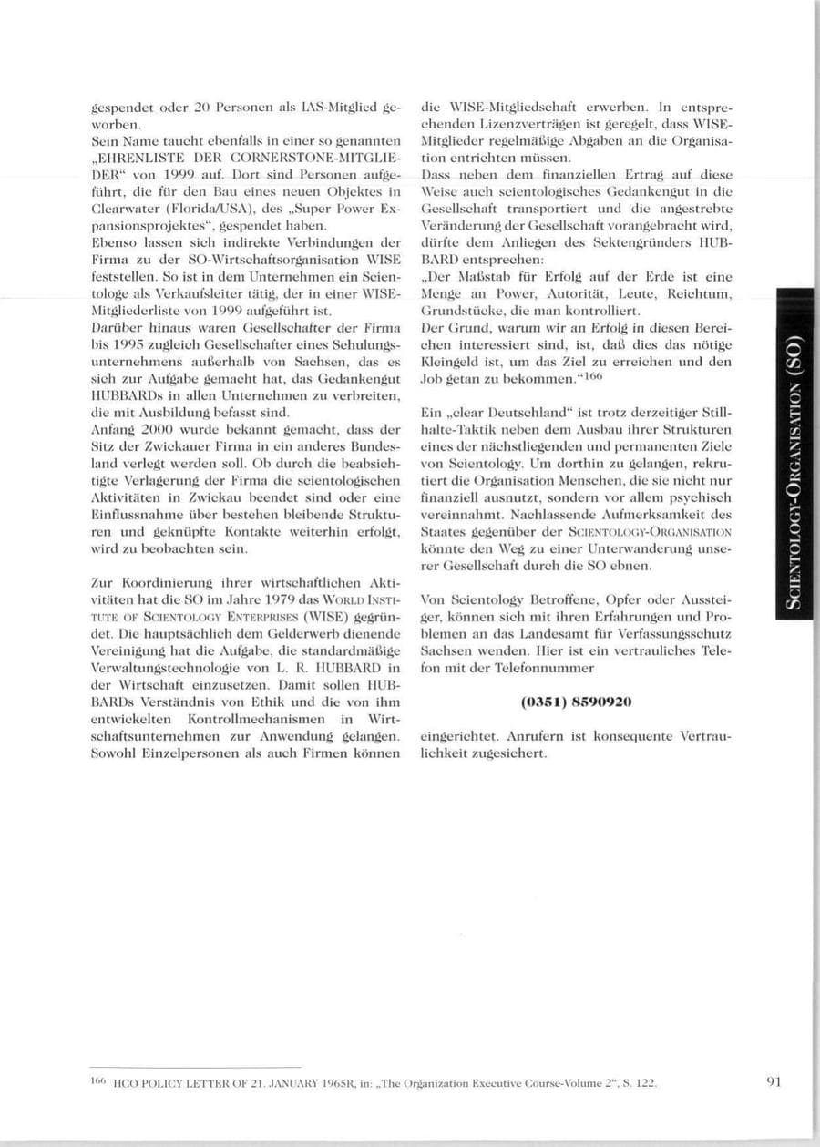 Seite 93 des Verfassungsschutzbericht 1999 Sachsen