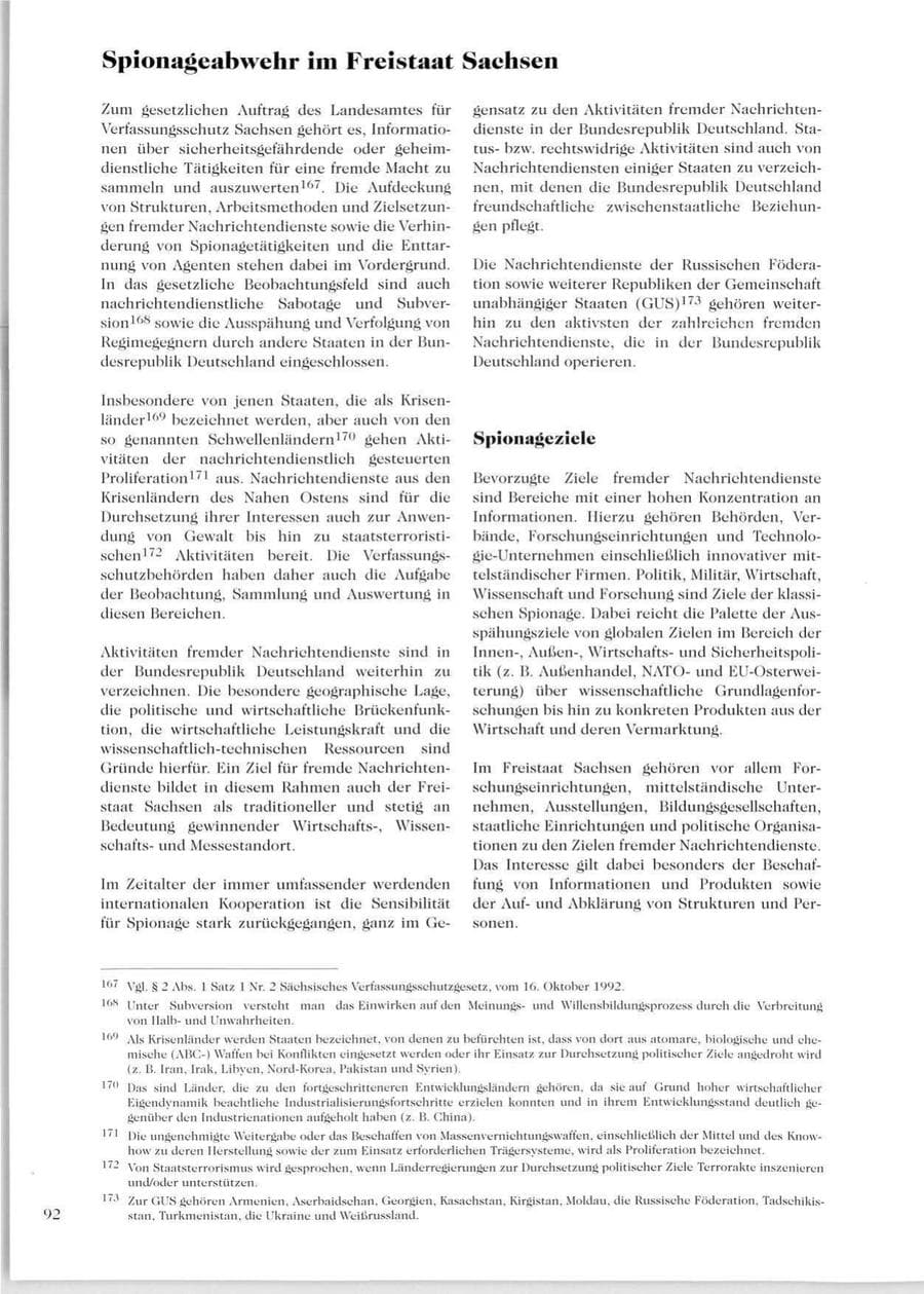 Seite 94 des Verfassungsschutzbericht 1999 Sachsen