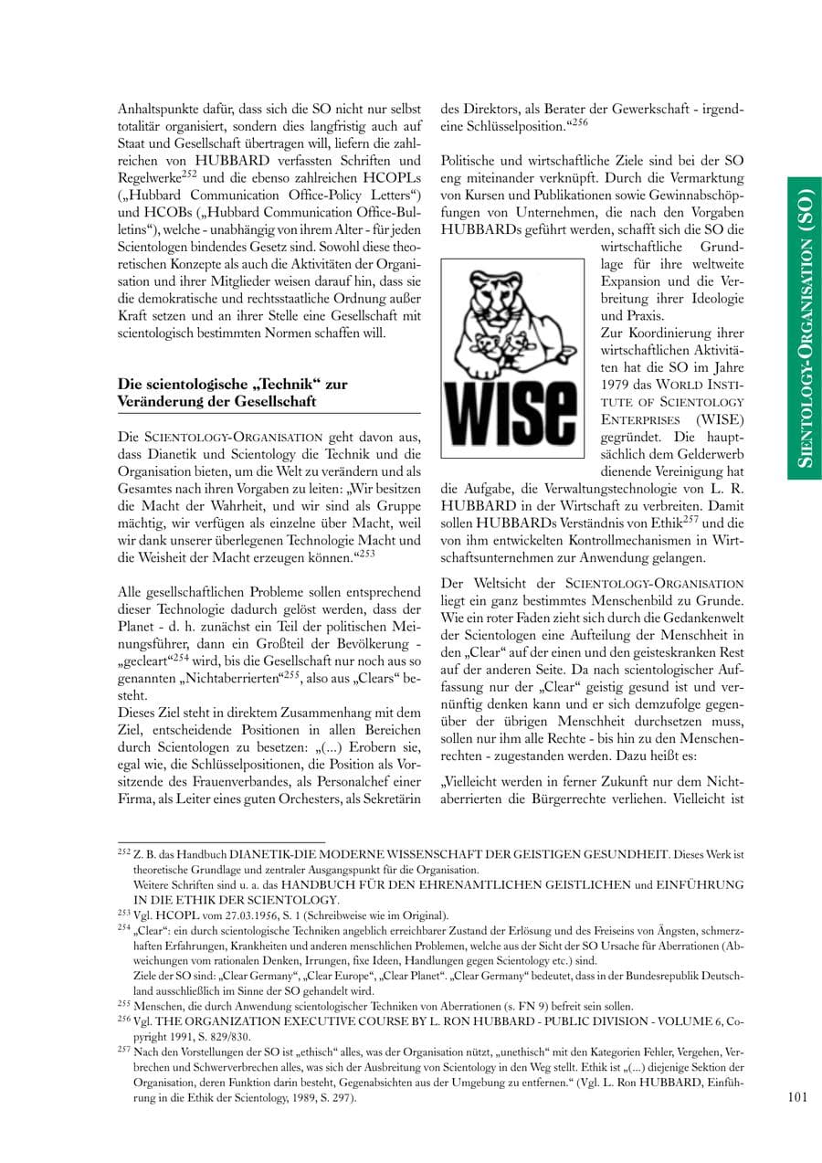 Seite 101 des Verfassungsschutzbericht 2000 Sachsen