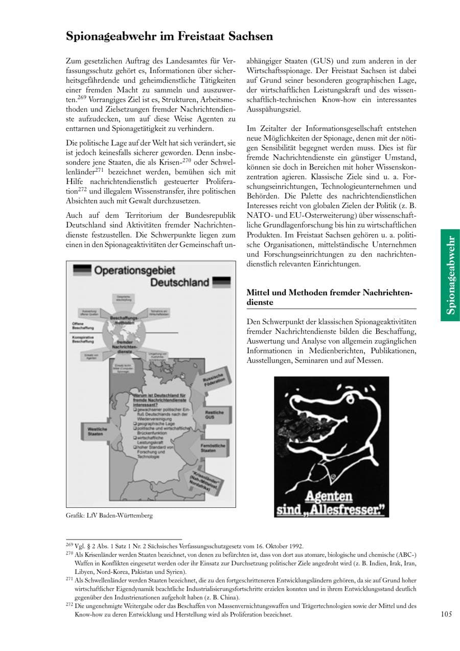 Seite 105 des Verfassungsschutzbericht 2000 Sachsen