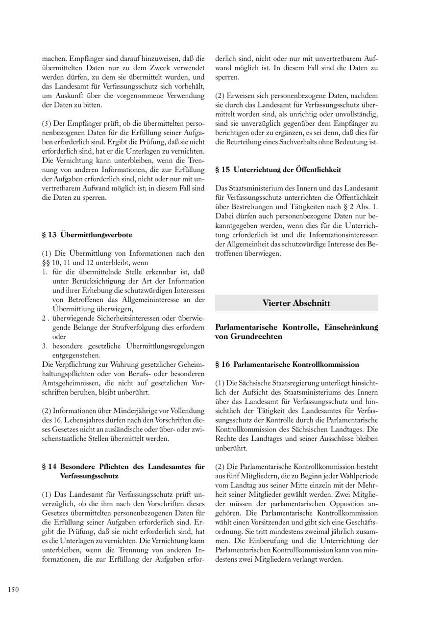 Seite 150 des Verfassungsschutzbericht 2000 Sachsen