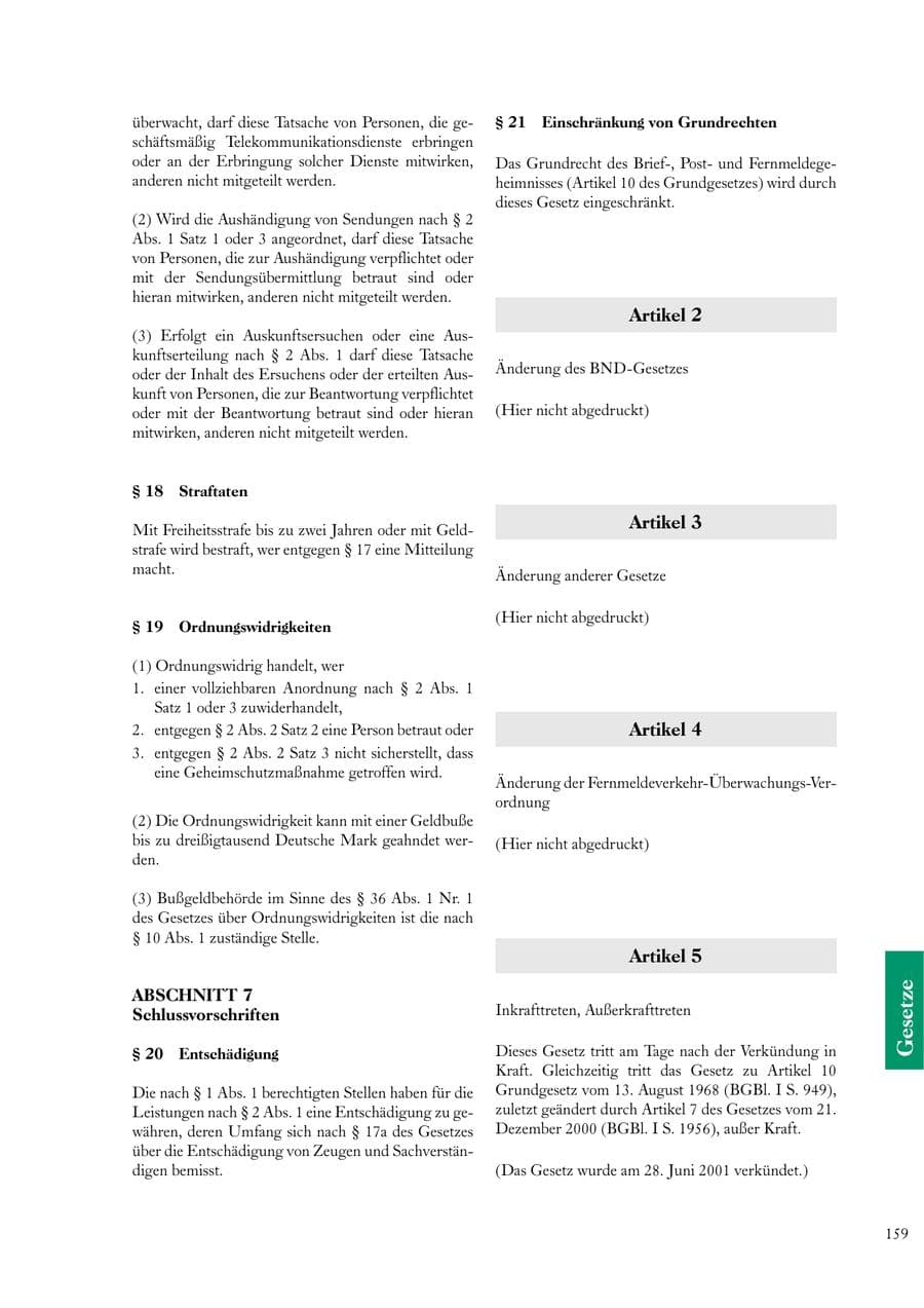 Seite 159 des Verfassungsschutzbericht 2000 Sachsen