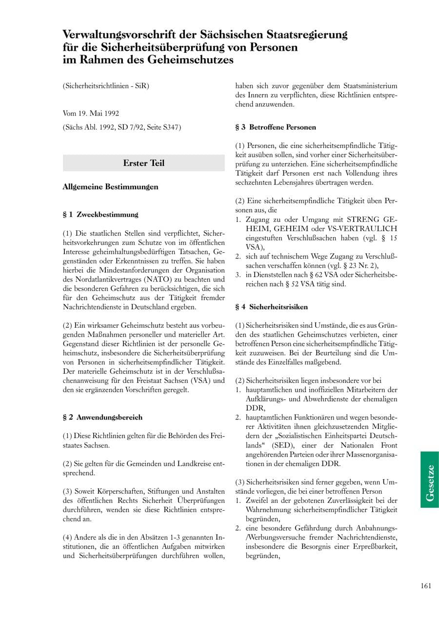 Seite 161 des Verfassungsschutzbericht 2000 Sachsen