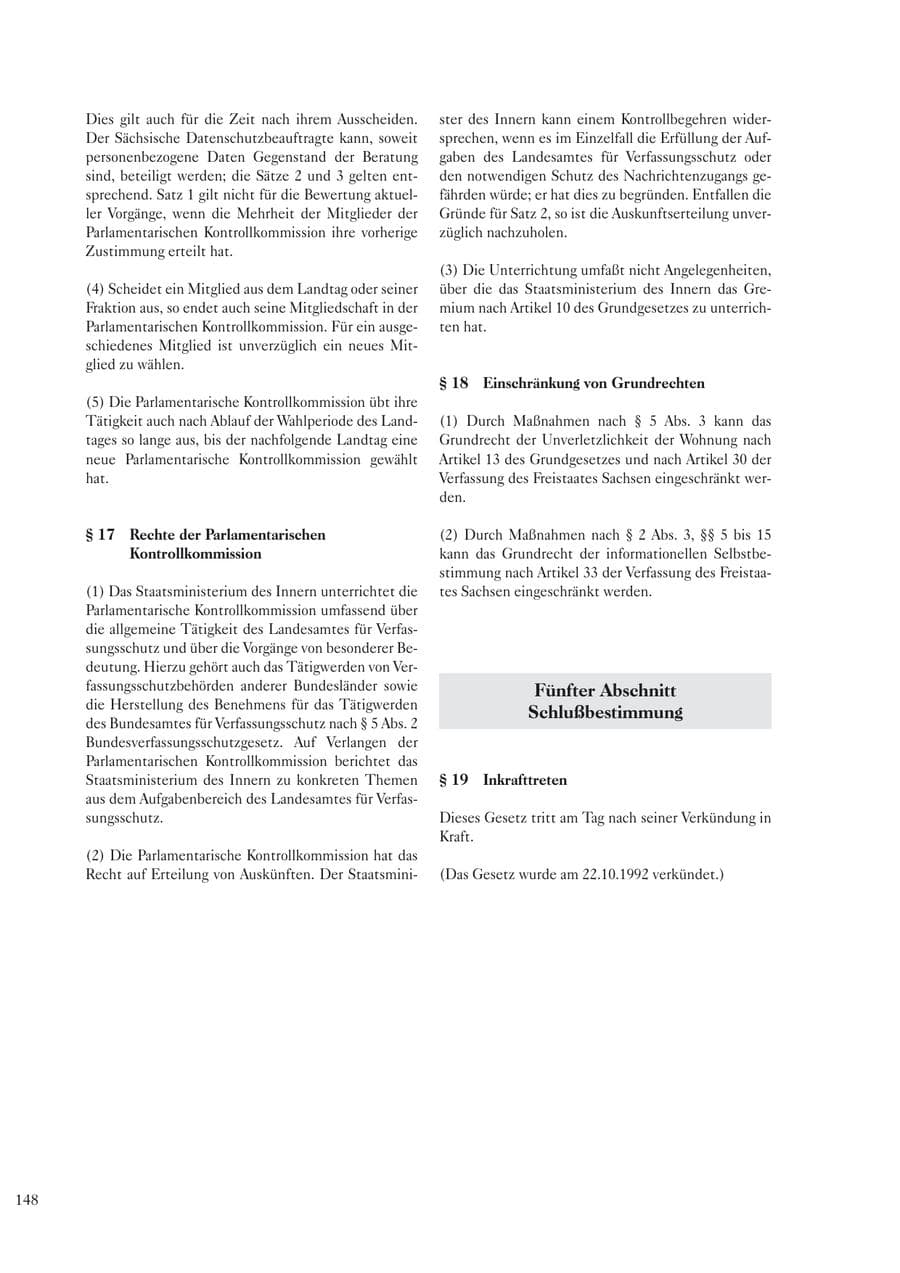 Seite 150 des Verfassungsschutzbericht 2002 Sachsen