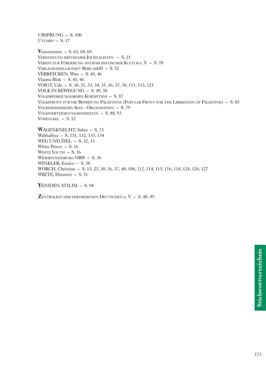 Seite 175 des Verfassungsschutzbericht 2002 Sachsen