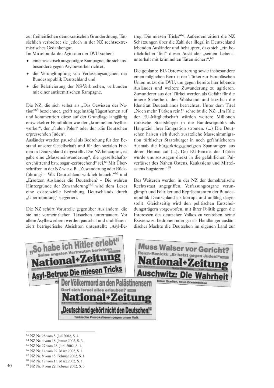 Seite 42 des Verfassungsschutzbericht 2002 Sachsen