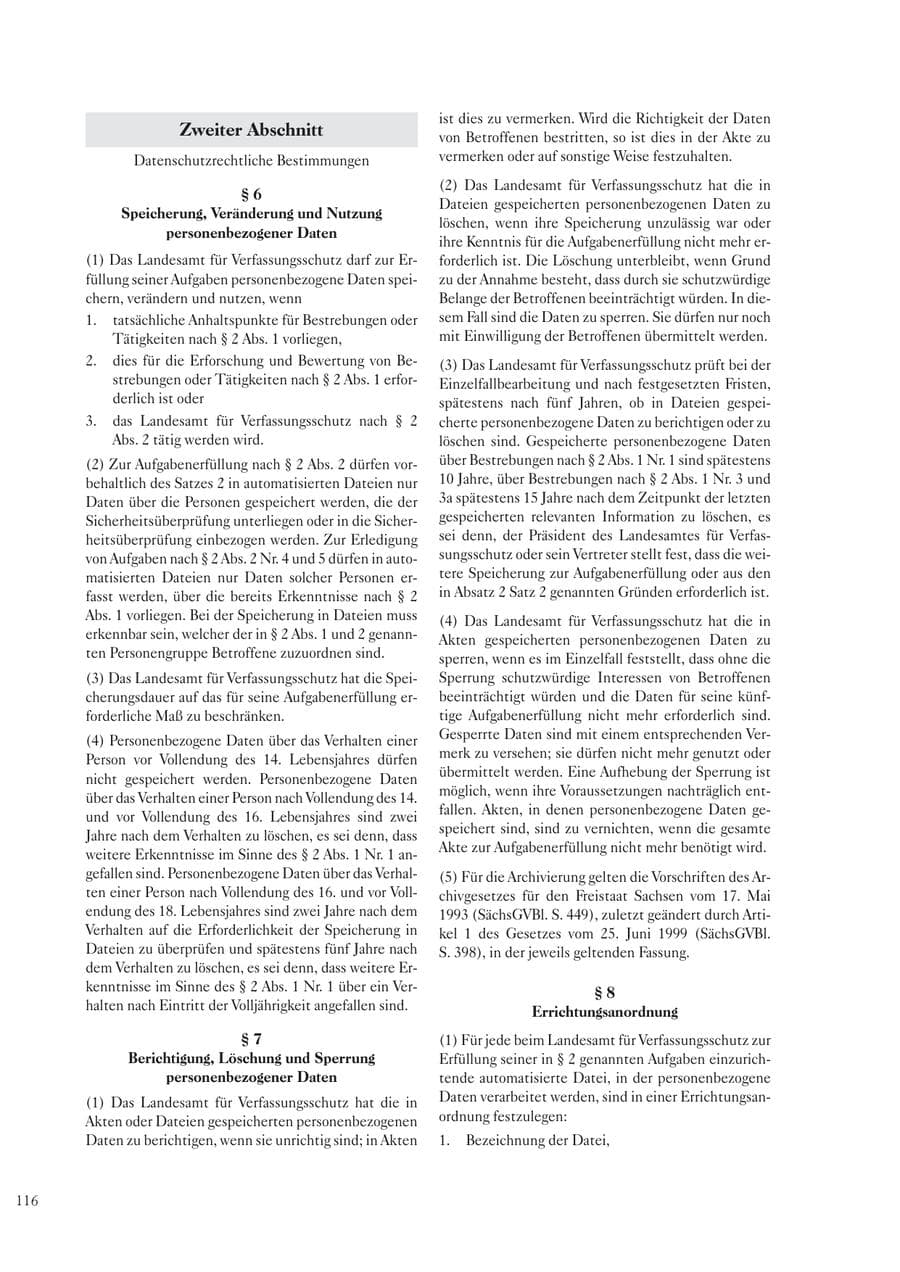 Seite 118 des Verfassungsschutzbericht 2004 Sachsen