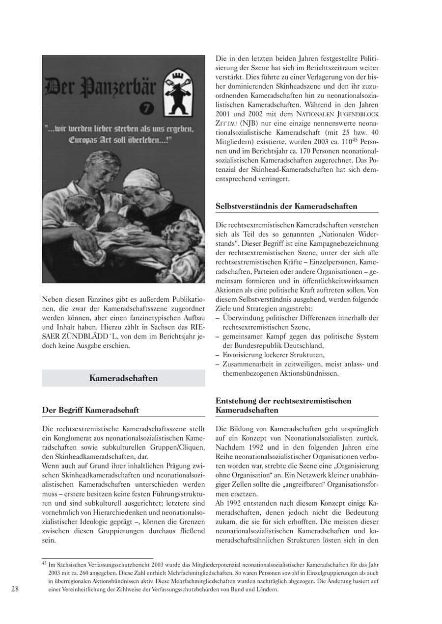 Seite 30 des Verfassungsschutzbericht 2004 Sachsen