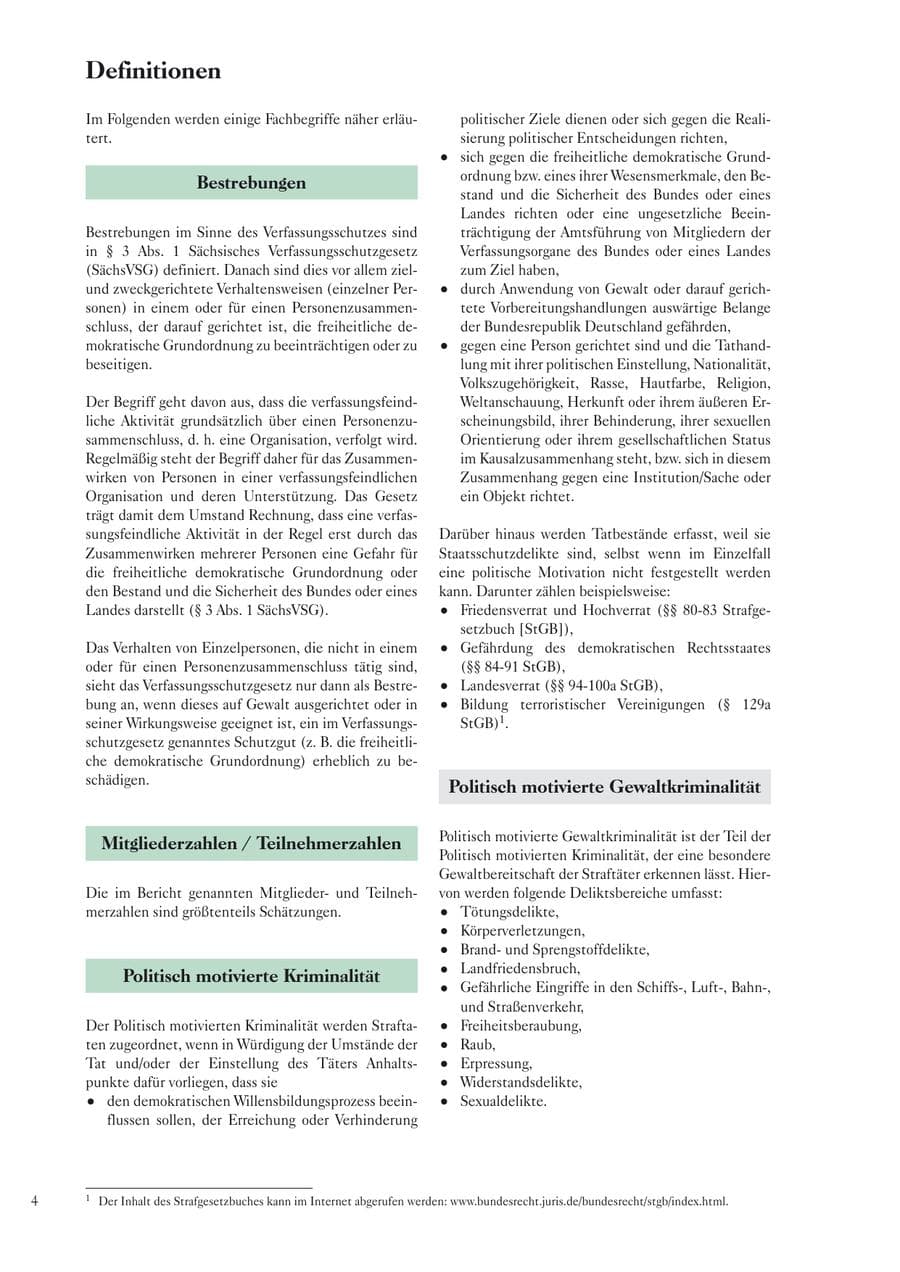 Seite 6 des Verfassungsschutzbericht 2004 Sachsen