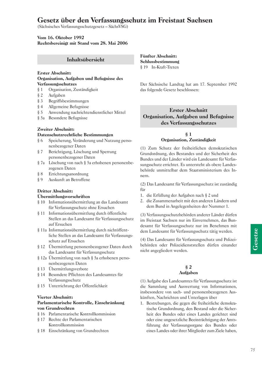 Seite 77 des Verfassungsschutzbericht 2006 Sachsen