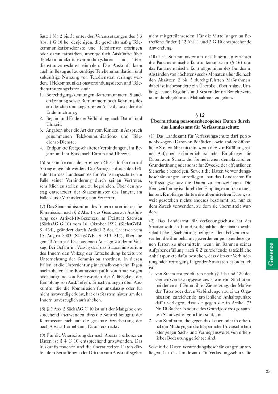 Seite 85 des Verfassungsschutzbericht 2006 Sachsen
