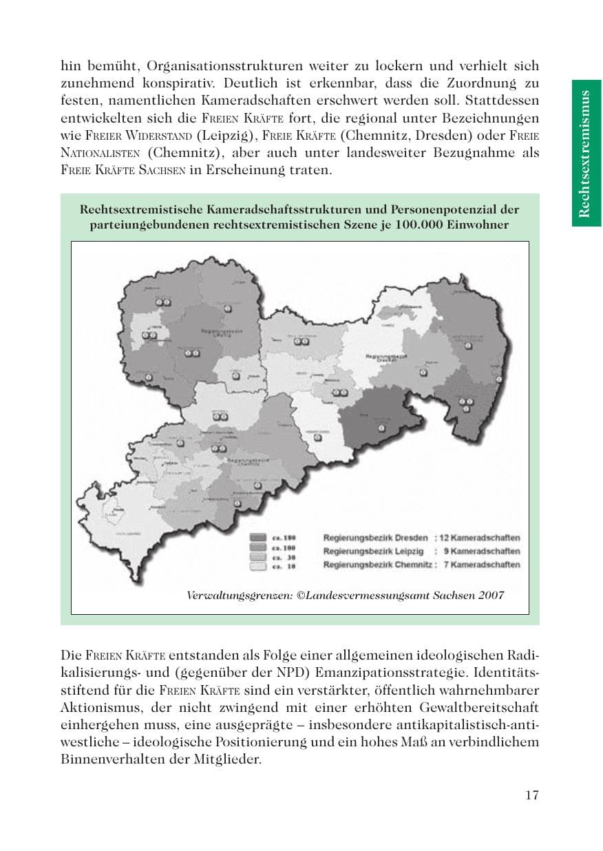 Seite 19 des Verfassungsschutzbericht 2007 Sachsen
