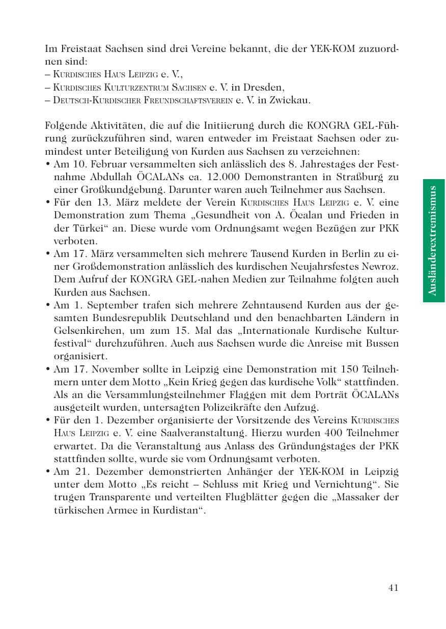 Seite 43 des Verfassungsschutzbericht 2007 Sachsen