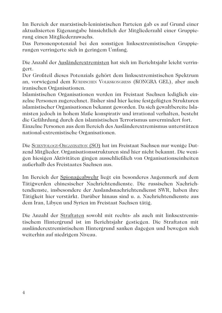Seite 6 des Verfassungsschutzbericht 2007 Sachsen