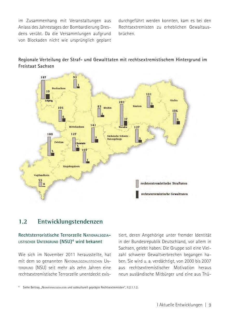 Seite 11 des Verfassungsschutzbericht 2011 Sachsen