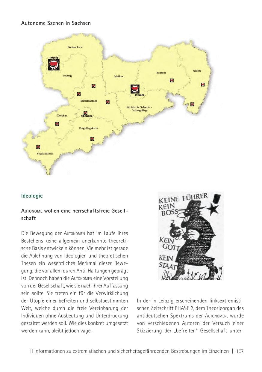 Seite 109 des Verfassungsschutzbericht 2011 Sachsen