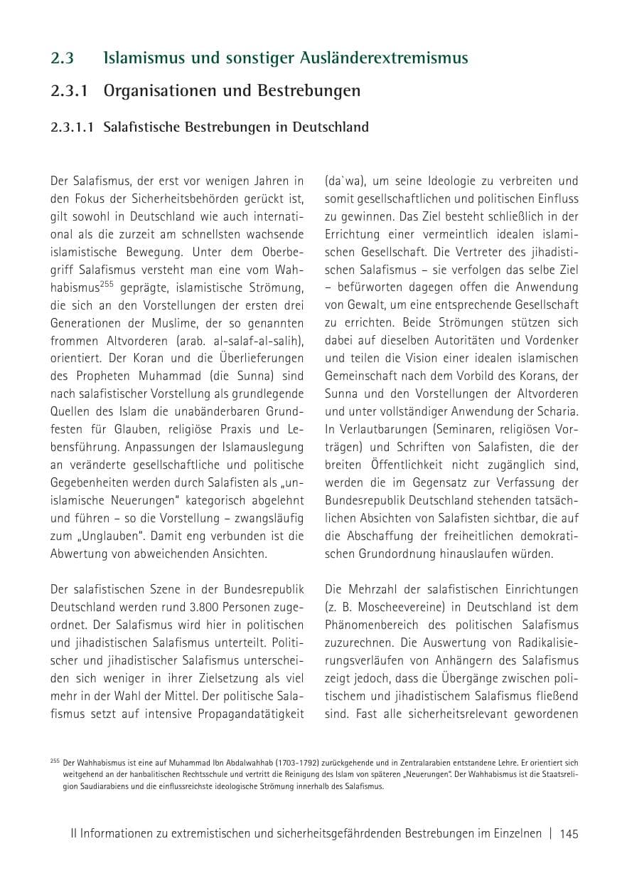Seite 147 des Verfassungsschutzbericht 2011 Sachsen