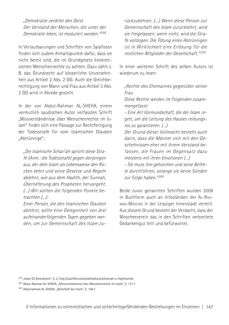 Seite 149 des Verfassungsschutzbericht 2011 Sachsen
