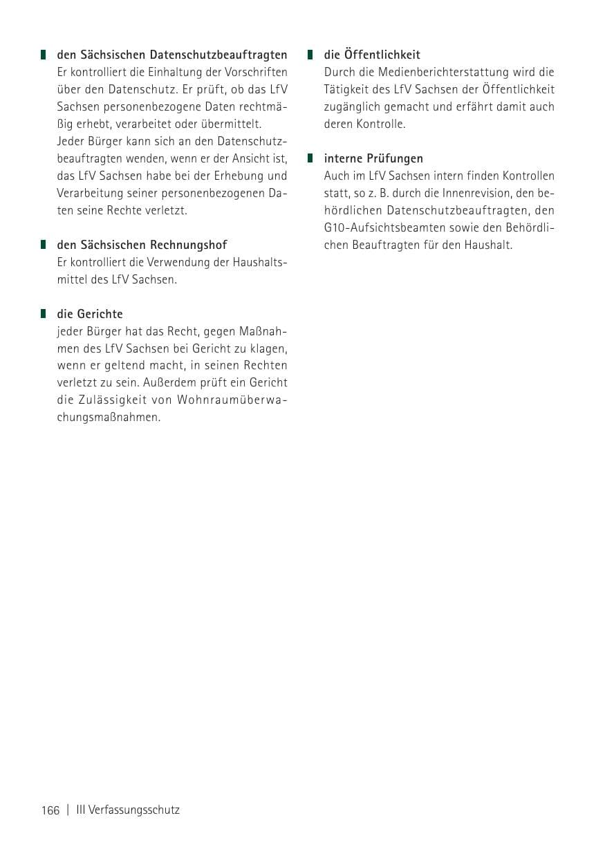 Seite 168 des Verfassungsschutzbericht 2011 Sachsen