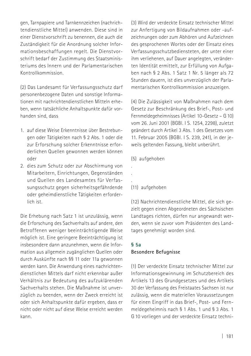 Seite 183 des Verfassungsschutzbericht 2011 Sachsen