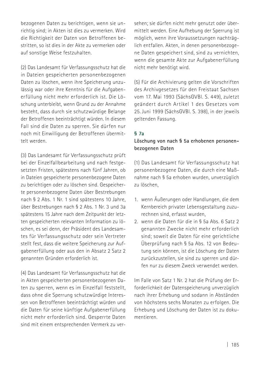 Seite 187 des Verfassungsschutzbericht 2011 Sachsen